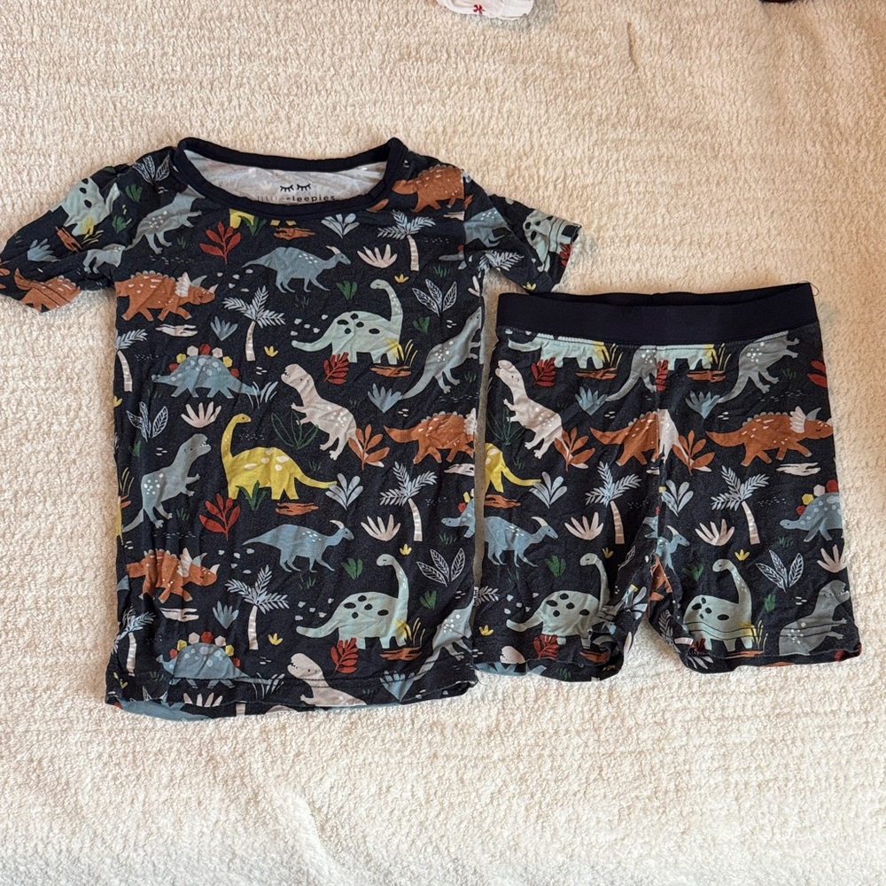 Little Sleepies Dinosaur Print Kids Pajama Set